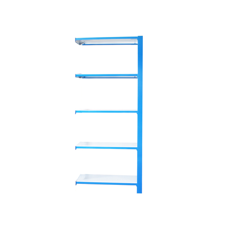 Rayonnage de bureau charge légère sans vis 2100x900x400 - 5 niveaux Bleu/Blanc - SIMON RACK - 8435104994597