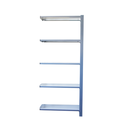 Rayonnage de bureau charge légère sans vis 2100x900x400 - 5 niveaux Gris/Blanc - SIMON RACK - 8435104994764