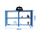 Rayonnage de bureau charge légère sans vis 1000x1800x300 - 3 niveaux Bleu/Blanc - SIMON RACK - 8435104998304