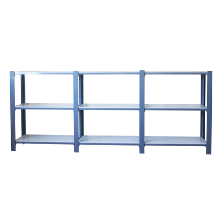 Rayonnage de bureau charge légère sans vis 1000x2700x300 - 3 niveaux Blanc - SIMON RACK - 8435104998328