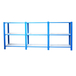Rayonnage de bureau charge légère sans vis 1000x2700x400 - 3 niveaux Bleu/Blanc - SIMON RACK - 8435104998397