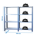 Rayonnage de bureau charge légère sans vis 1500x1800x300 - 4 niveaux Blanc - SIMON RACK - 8435104998410