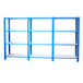 Rayonnage de bureau charge légère sans vis 1500x2700x400 - 4 niveaux Bleu/Blanc - SIMON RACK - 8435104998519