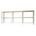 Rayonnage de bureau charge légère sans vis 1000x2700x300 - 3 niveaux Blanc - SIMON RACK - 8435104998755