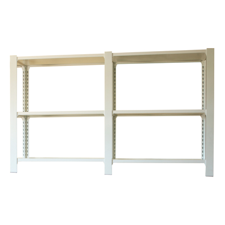 Rayonnage de bureau charge légère sans vis 1000x1800x400 - 3 niveaux Blanc - SIMON RACK - 8435104998847