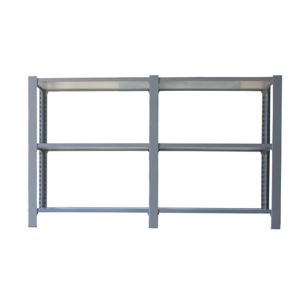 Rayonnage de bureau charge légère sans vis 1000x1800x400 - 3 niveaux Gris/Blanc - SIMON RACK - 8435104998908