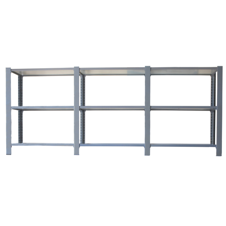 Rayonnage de bureau charge légère sans vis 1000x2700x400 - 3 niveaux Gris/Blanc - SIMON RACK - 8435104998991