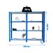 Rayonnage de bureau charge légère sans vis 1500x1800x300 - 4 niveaux Bleu/Blanc - SIMON RACK - 8435104999059