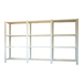 Rayonnage de bureau charge légère sans vis 1500x2700x400 - 4 niveaux Blanc - SIMON RACK - 8435104999295