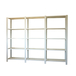 Rayonnage de bureau charge légère sans vis 2100x2700x300 - 5 niveaux Blanc - SIMON RACK - 8435104999479