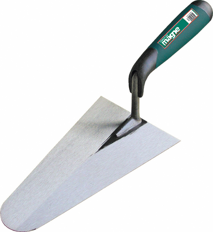 TRUELLE RONDE 24CM EN ACIER AVEC MANCHE ERGONOMIQUE FORGES DE MAGNE - 370124