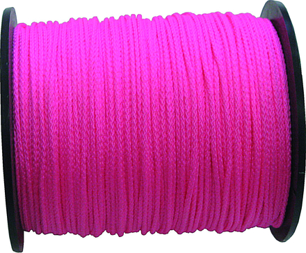 CORDEAU POLYPRO ROSE FLUO 1,5MM 100M FORGES DE MAGNE - 383769