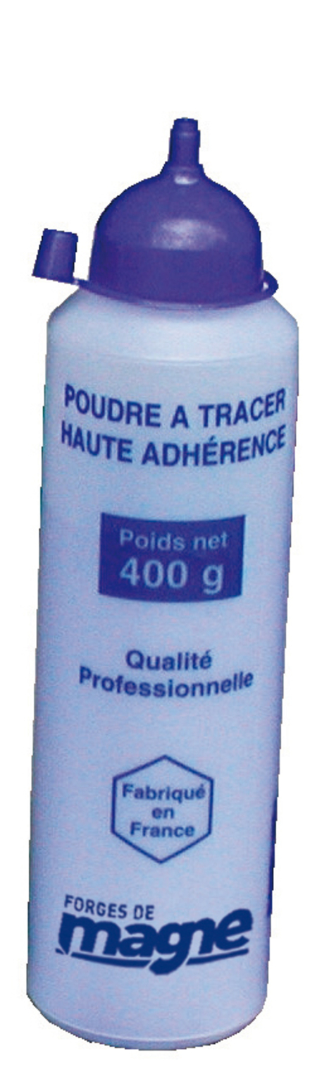 POUDRE À TRACER BLEUE (FLACON DE 400GR) HAUTE ADHERENCE FORGES DE MAGNE - 388024