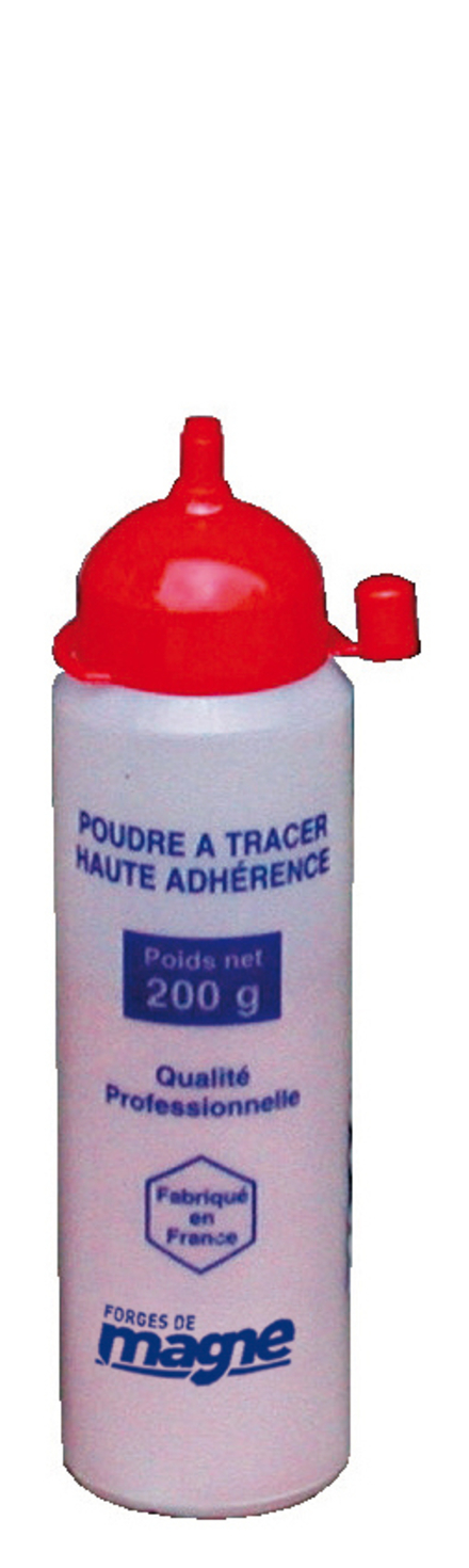 POUDRE À TRACER ROUGE (FLACON DE 200GR) HAUTE ADHERENCE FORGES DE MAGNE - 388027