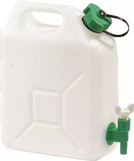 JERRICAN PLASTIQUE QUALITÉ ALIMENTAIRE 10 LITRES AVEC ROBINET FORGES DE MAGNE - 388429