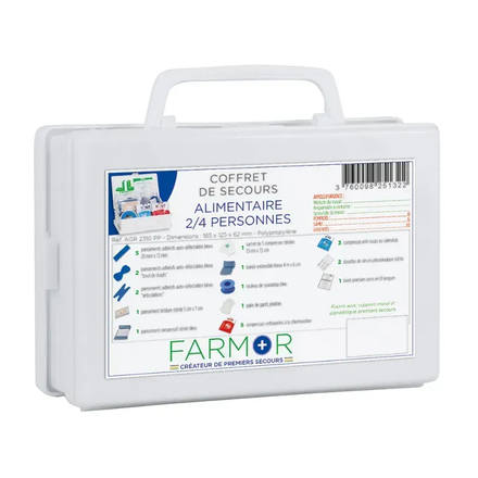 COFFRET DE SECOURS AGRO ALIMENTAIRE 2/4 PERSONNES - FARMOR - AGR 2310 PP