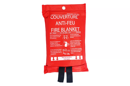 Couverture Anti-Feu Avec dispositif d'accroche murale FARMOR - COU7052AF