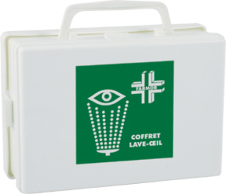 COFFRET DE SECOURS FARMOR 'LAVE OEIL' AVEC STYLO OCULAIRE-FAR2014PP
