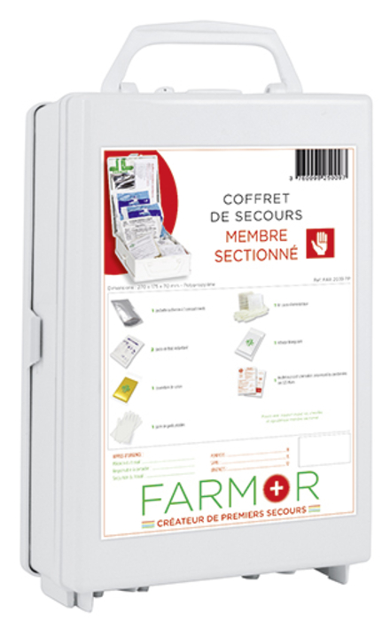 COFFRET DE SECOURS FARMOR 'MEMBRE SECTIONNÉ'-FAR2039PP