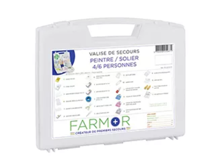 VALISE DE SECOURS FARMOR PEINTRE 2/4 PERSONNES-PEI2670PP