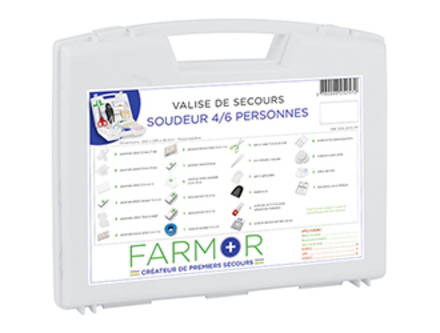 VALISE DE SECOURS FARMOR SOUDEUR 4/6 PERSONNES-SOU2570PP