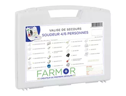 VALISE DE SECOURS FARMOR SOUDEUR 4/6 PERSONNES-SOU2570PP