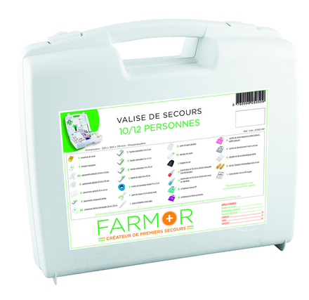 VALISE DE SECOURS FARMOR 10/12 PERSONNES -VAL 2050 PP