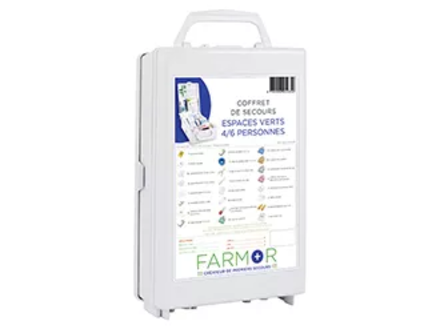 COFFRET DE SECOURS FARMOR ESPACES VERTS 4/6 PERSONNES-VER2030PP