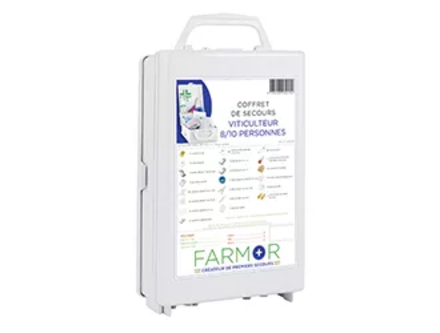 COFFRET DE SECOURS FARMOR VITICULTEUR 8/10 PERSONNES-VIT2132PP