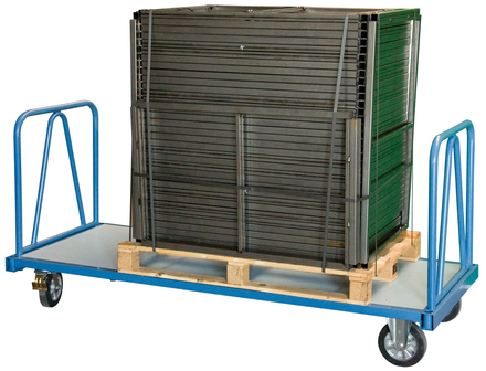 Chariot 1200 kg 1600 x 800 mm 2 dossiers roues rectangle FIMM - 800007195