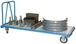 Chariot 1200 kg 2000 x 800 mm 1 dossier tube roues rectangle FIMM - 800007198