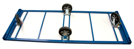 Chariot 1200 kg 1600 x 800 mm plateau nu roues losange FIMM - 800007213