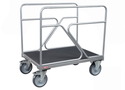 Chariot 500 kg 1000 x 700 mm tapis 2 ridelles tube FIMM 800010489