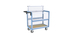 Chariot conteneur grillagé avec toit 850x500 mm 250 kg - FIMM - 800726113