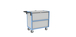 Chariot conteneur plaque alvéolaire avec toit 850x500 mm 250 kg - FIMM - 800726114