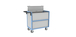Chariot conteneur plaque alvéolaire avec toit 850x500 mm 250 kg - FIMM - 800726114