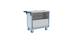 Chariot conteneur plaque alvéolaire avec toit 850x500 mm 250 kg - FIMM - 800726114