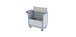 Chariot conteneur plaque alvéolaire avec toit 850x500 mm 250 kg - FIMM - 800726114