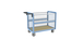 Chariot conteneur grillagé sans toit 1000x600 mm 250 kg - FIMM - 800726121