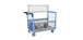 Chariot conteneur grillagé avec toit 1000x600 mm 250 kg - FIMM - 800726123