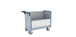 Chariot conteneur plaque alvéolaire sans toit 1000x600 mm 500 kg - FIMM - 800726222
