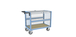 Chariot conteneur grillagé avec toit 1000x600 mm 500 kg - FIMM - 800726223