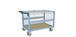 Chariot conteneur grillagé avec toit 1200x800 mm 500 kg - FIMM - 800726233