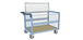 Chariot conteneur grillagé avec toit 1200x800 mm 500 kg - FIMM - 800726233