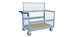 Chariot conteneur grillagé avec toit 1200x800 mm 500 kg - FIMM - 800726233