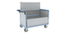 Chariot conteneur plaque alvéolaire avec toit 1200x800 mm 500 kg - FIMM - 800726234