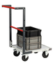 Chariot dossier fixe 550x500 mm plateau mélaminé roue CC 250 kg - FIMM - 804720110