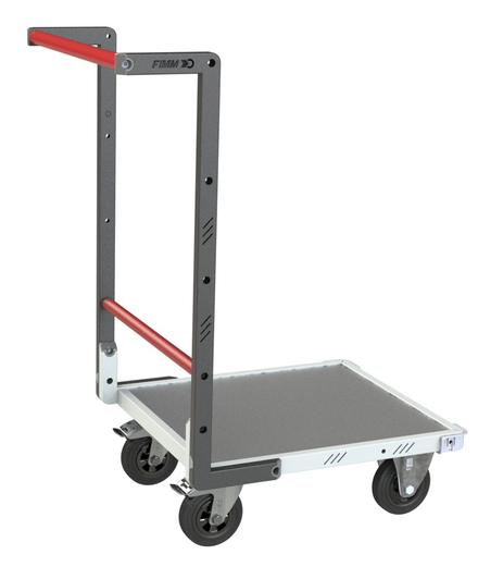 Chariot dossier fixe 550x500 mm plateau tôle roues CC 250 kg - FIMM - 804720310
