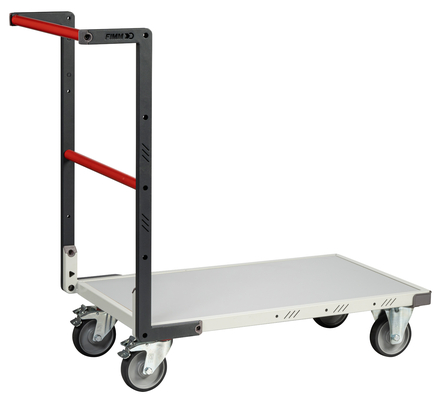 Chariot dossier fixe, 850x500 mm plateau mélaminé roues TPE 250 kg - FIMM - 804721120
