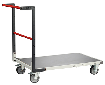 Chariot dossier fixe 850x500 mm plateau tôle roues TPE 250 kg - FIMM - 804721320